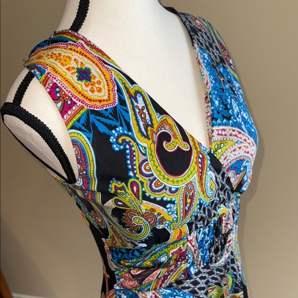 George Sundress Blue (multicolour) Asymmetrical Cocktail Women's Size M - Picture 5 of 14